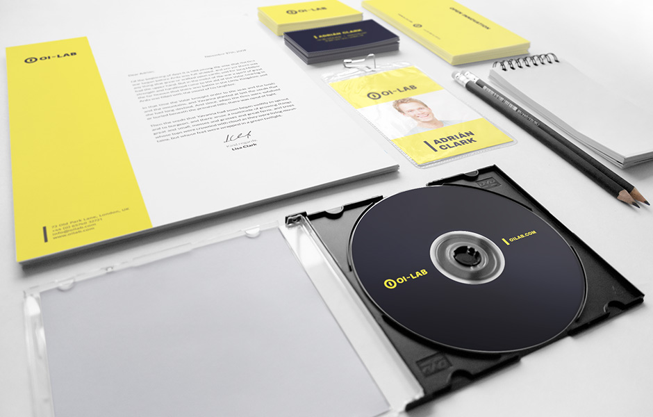 Diseño de branding para OI LAB Diseño de identidad corporativa, branding en Monterrey