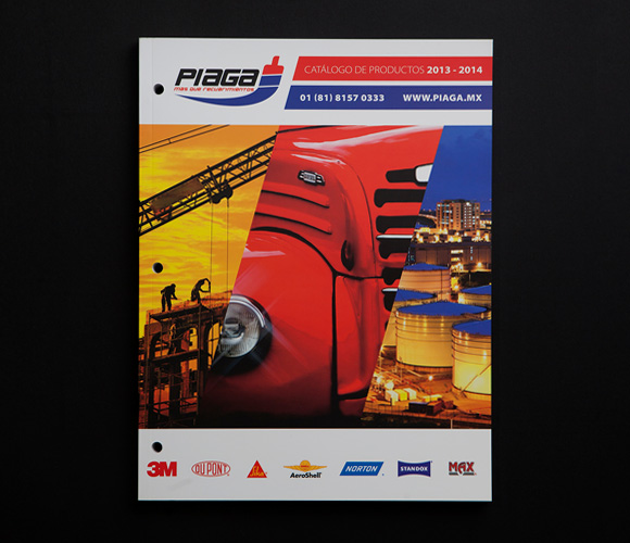 Diseño de catálogo para Piaga Diseño editorial en Monterrey